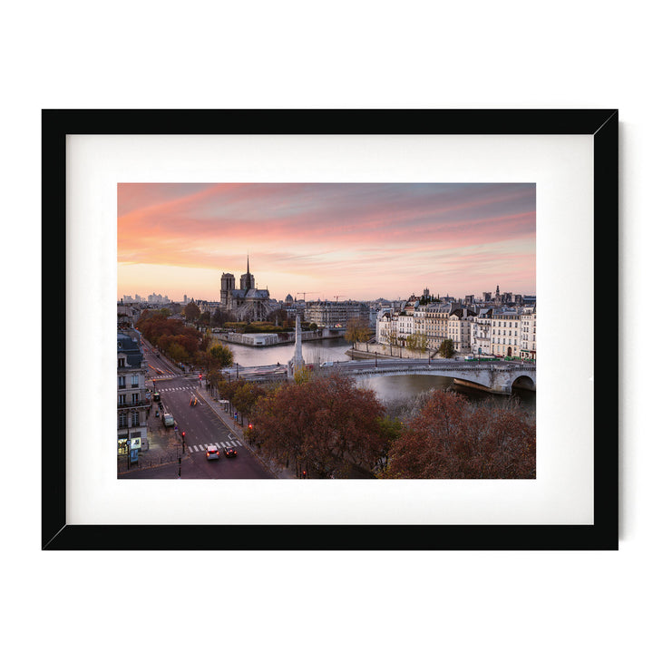 Pink Sunset in Paris