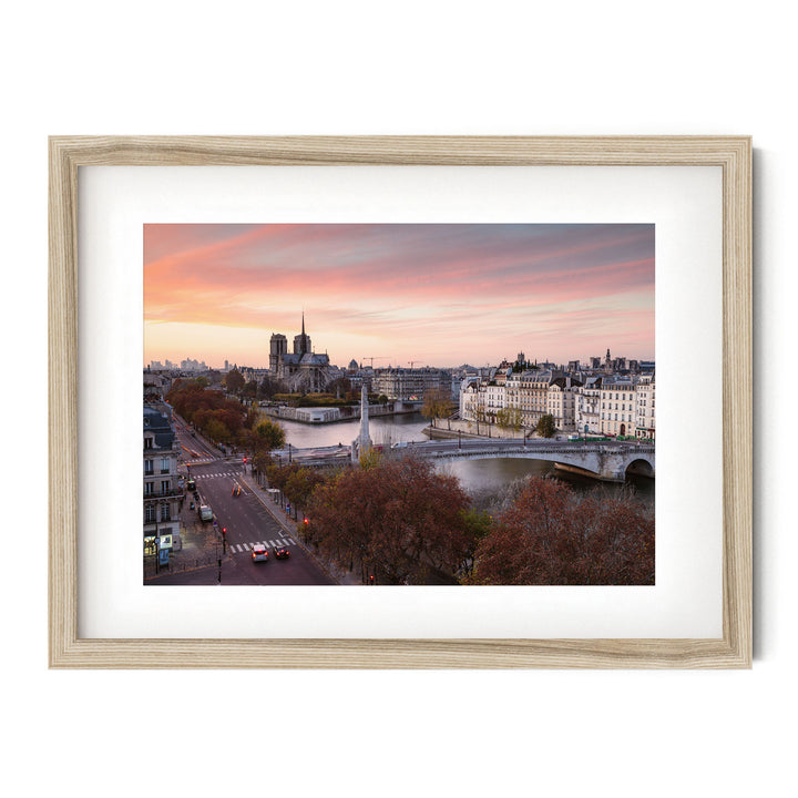 Pink Sunset in Paris