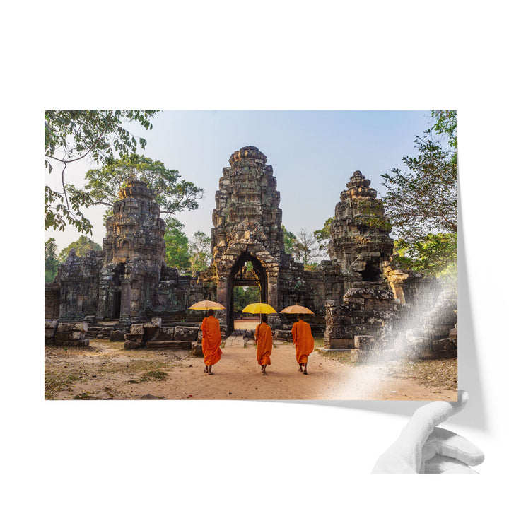 Monks at Angkor Wat