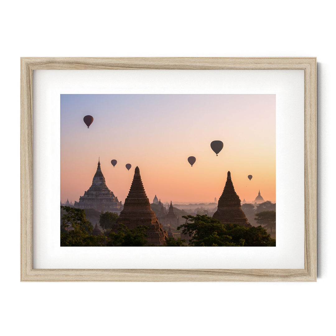 Balloons Flying over Bagan II