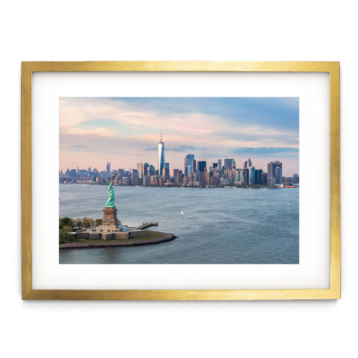 Lady Liberty and New York Skyline I