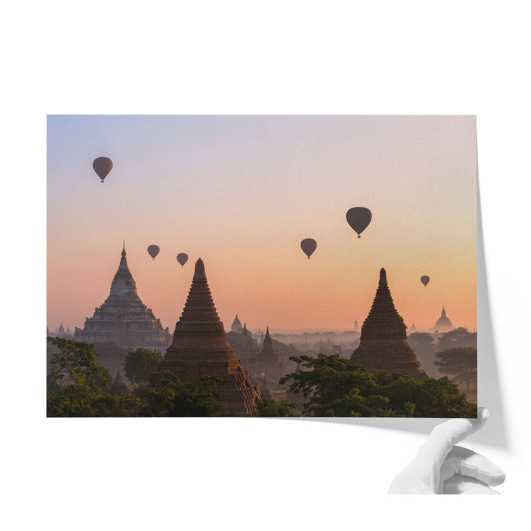 Balloons Flying over Bagan II